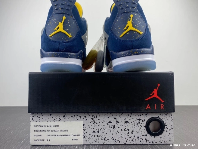 Cheap AJ4-1036660 (PE) Retro Michigan 4 Jordan Air 0709